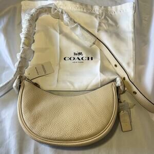 🤍 COACH Mira Shoulder Bag in Colorblock - Chalk Multi Signature Canvas NWT